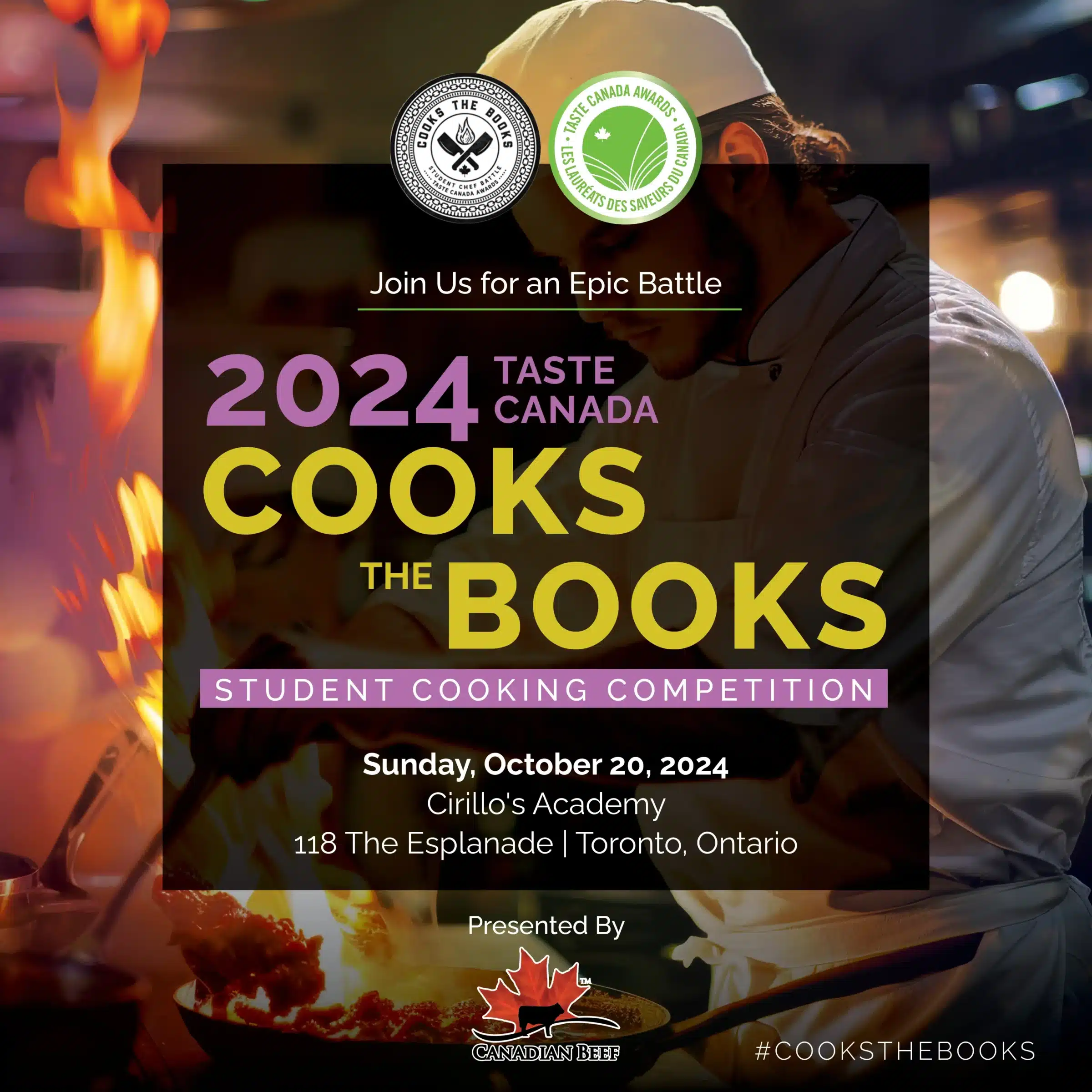 2024 Taste Canada Cooks the Books Student Cooking Competition - Image - Top Toques Institute of Culinary Excellence